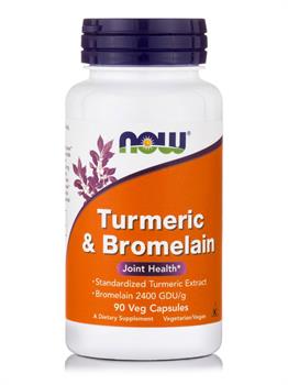 Now Foods Turmeric 300mg And Bromelain 150mg 90 φυτικές κάψουλες