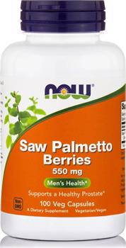 Now Foods Saw Palmetto 550mg 100 φυτικές κάψουλες