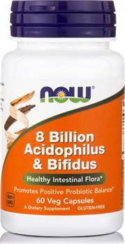 Now Foods Acidophilus/Bifidus 8 Billion 60 κάψουλες