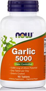 Now Foods Garlic 5000mcg 90 ταμπλέτες