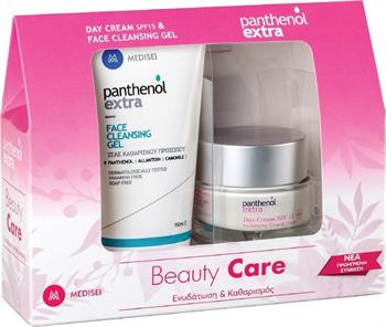 Medisei Panthenol Extra Set Day Cream SPF15 50ml & Face Cleansing Gel 150ml