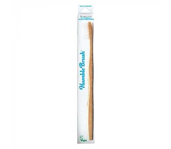 The Humble Co. Οδοντόβουρτσα Bamboo Medium Ενηλίκων, 1 τεμάχιο,  Άσπρο