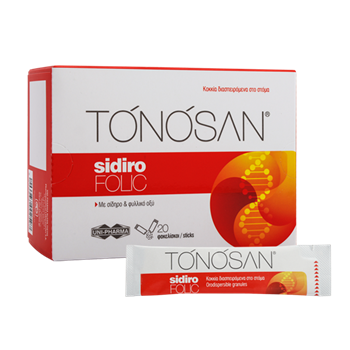 Uni-Pharma Tonosan Sidiro Folic 20 φακελίσκοι