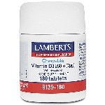 Lamberts Vitamin D3 280iu 7mg Μασώμενη Μορφή 180 Ταμπλετες