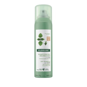 Klorane Ortie Dry Shampoo με Τσουκνίδα για Λιπαρά Μαλλιά Καστανά/Μαύρα 150ml