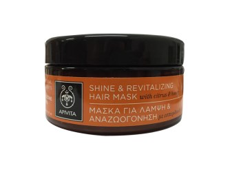 APIVITA Μάσκα Μαλλιών για Λάμψη & Αναζωογόνηση με Εσπεριδοειδή & Μέλι 200ml