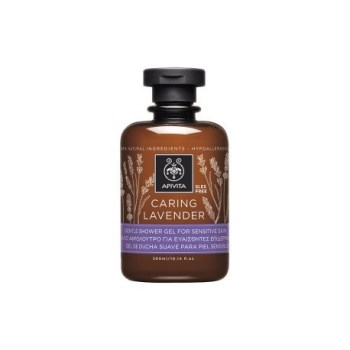 Apivita Caring Lavender Απαλό Αφρόλουτρο Για Ευαίσθητες Επιδερμίδες 300ml