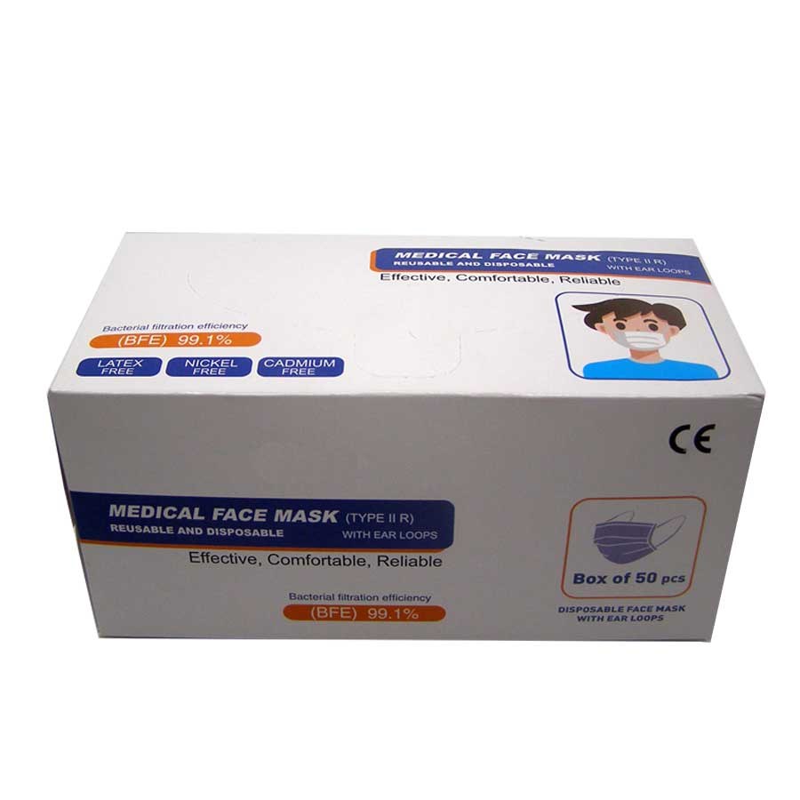 Medical 3-Layer Mask – Ιατρικές Μάσκες Προσώπου Μιας Χρήσης 50 Τεμάχια