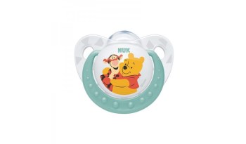 NUK Disney Winnie Πιπίλα Καουτσούκ 6-18 μηνών με κρίκο (10.734.027)