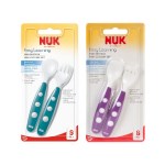 Nuk Easy Learning Εκπαιδευτικό Σετ Κουτάλι – Πιρούνι Mini Μωβ, 8m+