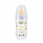 Nuk New Classic Πλαστικό Μπιμπερό Με Θηλή Καουτσούκ Από 0-6m 150ml