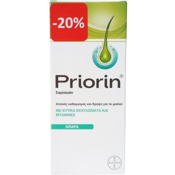 Priorin Σαμπουάν για Λιπαρά Μαλλιά 200ml (Sticker -20%)
