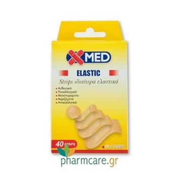 Medisei X-Med Elastic Strips Ιδιαίτερα Ελαστικά με 5 μεγέθη 40 Strips
