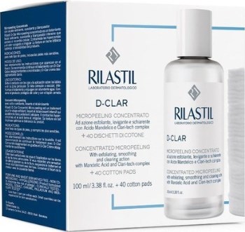 Rilastil D-clar concentrated micropeeling 100ml + Cotton pads