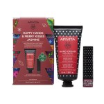 Apivita Set Happy Hands and Merry kisses Hypericum Ενυδατική Κρέμα Χεριών Ελαφριάς Υφής με Γιασεμί & Πρόπολη 50mlΤ