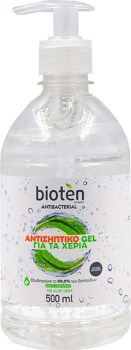 Bioten Antibacterial Αντισηπτικό Gel Χεριών με Aloe Vera 500ml
