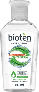 Bioten Antibacterial Αντισηπτικό Gel Χεριών με Aloe Vera 80ml