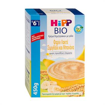 Hipp Bio Φαρίν Λακτέ με Σιμιγδάλι και Μπανάνα 450gr