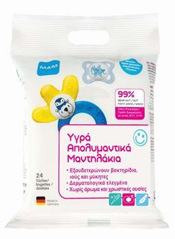 Mam Υγρά Απολυμαντικά Μαντηλάκια 24τμχ
