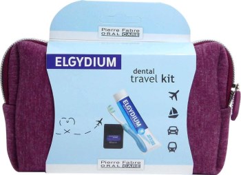 Dental Travel Kit με Οδοντόκρεμα 38ml & Οδοντόβουρτσα pocket & Νήμα Clinic Black 5m & ΔΩΡΟ Mπορντώ Νεσεσέρ