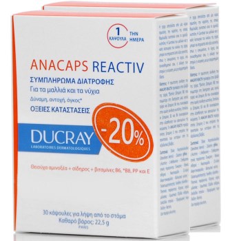 Ducray Anacaps Reactiv 2X30caps PR(-20%)