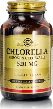 Solgar Chlorella 520mg 100 φυτικές κάψουλες