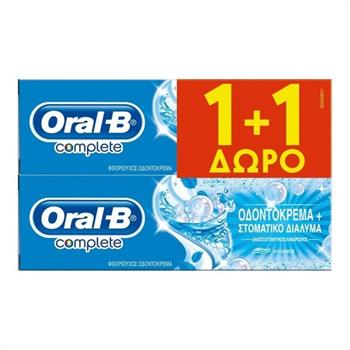 Oral-B Complete Με Γεύση Δυόσμο & Στοματικό Διάλυμα 2 x 75ml