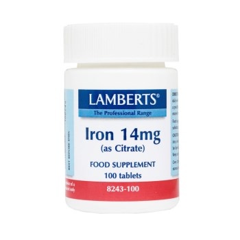 Lamberts Iron 14mg 100 tabs