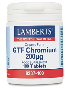 Lamberts GTF Chromium 200mcg 100 tabs