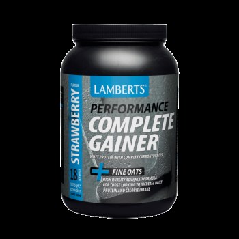 Lamberts Performance Complete Gainer Whey Protein Fine Oats, 1816g-γεύση Φράουλα