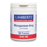 Lamberts Manganese 4mg 100 tabs