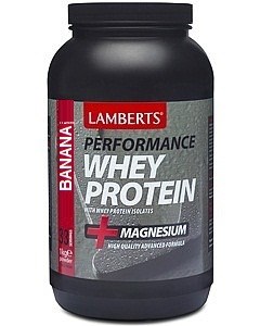 Lamberts Whey protein isolate Banana, Πρωτείνη Ορού Γάλακτος με γεύση Μπανάνα 1000gr