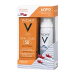 Vichy Promo Ideal Soleil Skin Perfecting Velvety Cream SPF50+ 50ml & ΔΩΡΟ Ιαματικό Νερό 50ml