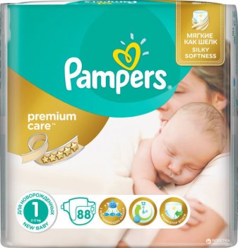 Pampers Premium Care Νo 1 (2-5kg) 88τμχ