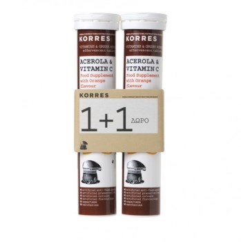 Korres Acerola & Vitamin C 2X18 αναβράζοντα δισκία