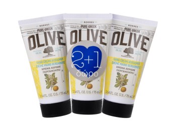 Korres Set Hand Cream Olive Bergamot 75ML (2+1 Δώρο)