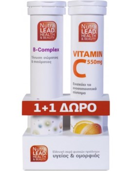 Nutralead Promo B-Complex 20Eff + Βιτ C 550MG 20Eff