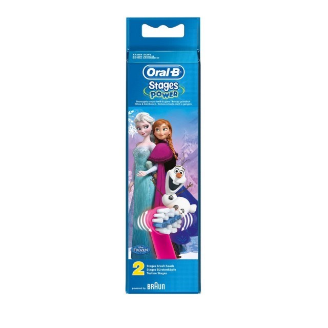 Oral-B Stages Power Frozen Ανταλλακτικά για Ηλεκτρική Παιδική Οδοντόβουρτσα 2τμχ
