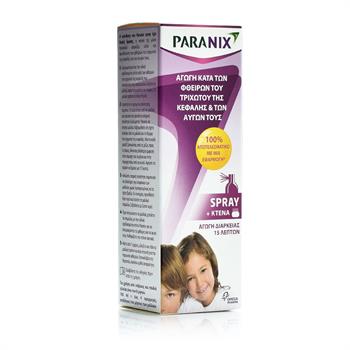 Paranix Spray - Αντιφθειρική προστασία για ψείρες και κόνιδες - 100ml + Kτένα