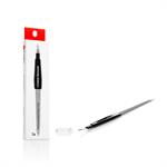 Podia Nickel Plated Nail File + Cuticle Remover Μεταλλική Λίμα Διπλής Όψης με Εξάρτημα Απομάκρυνσης Παρωνυχίδων 1τμχ