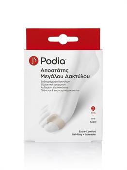 Podia Extra-Comfort Gel Spreader + Ring Αποστάτης Μεγάλου Δακτύλου One Size 2τμχ