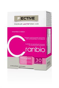 Ambitas Fective Lactotonic Cranbio Κράνμπερι Συμπλήρωμα για Προστασία του Ουροποιητικού Συστήματος 30 κάψουλες