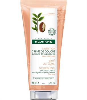 Klorane Nourishing Shower Cream with Organic Cupuacu Butter Lait de Rose Αφρόλουτρο για Ενυδάτωση με Γαλάκτωμα Ροδιού 200ml