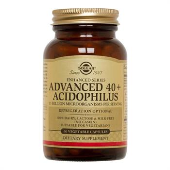 Solgar Advanced 40+ Acidophilus Vegetable Capsules Για τη Διατήρηση μιας Υγιούς Εντερικής Χλωρίδας 60 κάψουλες