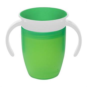 Munchkin Miracle 360° Trainer Cup Παιδικό Εκπαιδευτικό Ποτήρι Χωρίς Στόμιο 207ml (πράσινο χρώμα)