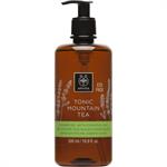 Apivita Tonic Mountain Tea Shower Gel Eco Pack, Αφρόλουτρο με Περγαμόντο & Πράσινο Τσάι, 500ml
