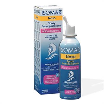Isomar Nose Spray Decongestant With Hyaluronic Acid, Αποσυμφορητικό Ρινικό Spray 100ml