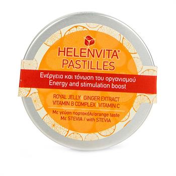 Helenvita Pastilles Γεύση Πορτοκάλι με Στέβια 28 παστίλιες