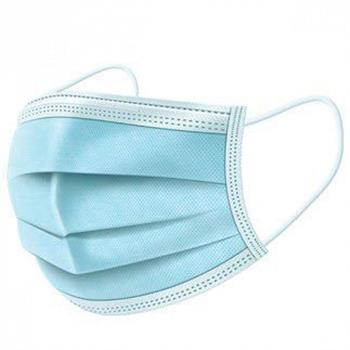 Face Mask Μάσκα μιας χρήσης 4ply με Λάστιχο - Μπλε Χρώμα 1 τμχ