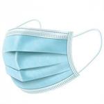 Face Mask Μάσκα μιας χρήσης 4ply με Λάστιχο - Μπλε Χρώμα 1 τμχ